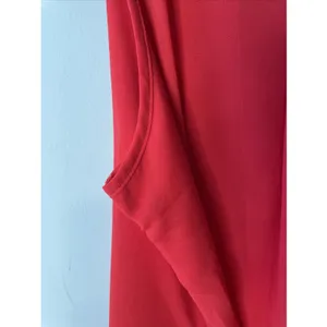 Iwollence XL Red Sleeveless Blouse Layered Chiffon Career Party Top thumbnail 5