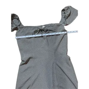 Levi’s Misha Flutter Sleeve Dress in Baby Check Sunny Cream Sz XL‎ thumbnail 6