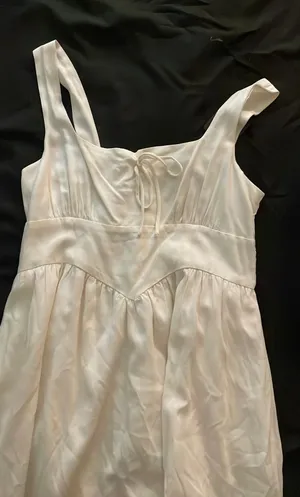 Yellow long summer corset dress thumbnail 1
