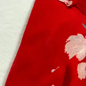 Lulus Love in Bloom Red Floral Print Off-the-Shoulder High-Low Dress Size XS thumbnail 12