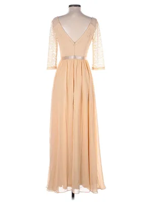 Amazon Pastel Peach Cream Casual Cocktail Dress Size Small thumbnail 2