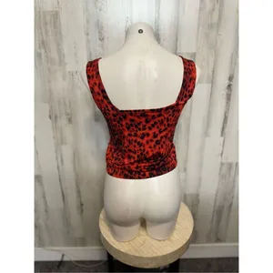 SheIn Red and black tank top thumbnail 2