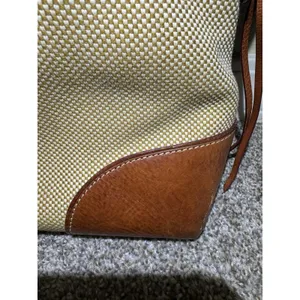 Dooney &‎ Bourke Brown Tweed Purse With Leather Accents thumbnail 9