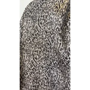 Sabrina Lauren Medium Blouse Animal Print Ruffle V-Neck Long Sleeve‎ Flowy Work thumbnail 5