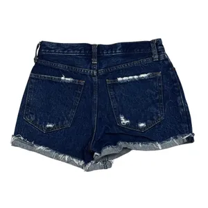 Abercrombie & Fitch Women's Annie High Rise Blue Denim Size 25/2 2.5" Distressed thumbnail 6