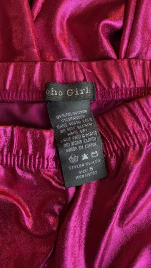 Soho Girls Fuchsia Metallic Leggings thumbnail 3