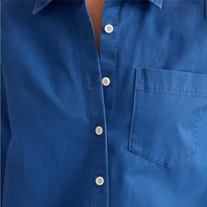 MADEWELL Mini Shirtdress in Bluestone size Medium‎ thumbnail 4