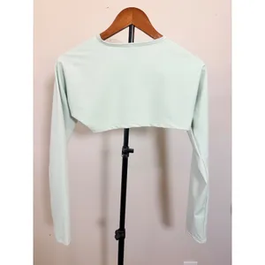 Kimberly C Mint Green Long Sleeve Bolero Shrug Cropped Activewear Top Large thumbnail 7