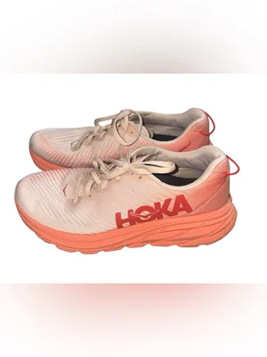 HOKA One One Rincon 3 Women’s 9B Pink Coral Lightweight Running Shoes thumbnail 3