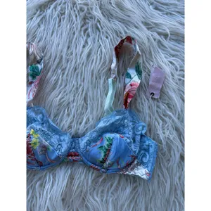 We Are Hah by Free People After Hours Bra Kyoto Kimono French Blue 28-36A thumbnail 7