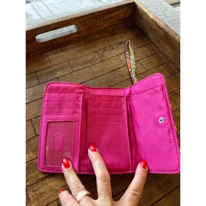Vera Bradley Pink Paisley Quilted Smartphone Wristlet Wallet Floral‎ Acc EUC thumbnail 2