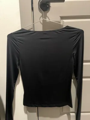 Princess Polly Top Long Sleeve Black thumbnail 2