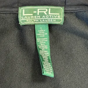 LRL Lauren Active Ralph Lauren Quilted Plaid Full Zip Hoodie Jacket‎ Women LG thumbnail 8