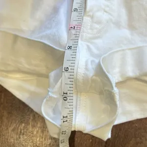 J. Crew Women's White Casual Denim Jean Shorts Size 25 roll up‎ Festival hi rise thumbnail 7