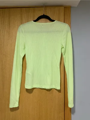 Noisy May Ribbed Long Sleeve Henley Top - Size XS thumbnail 2