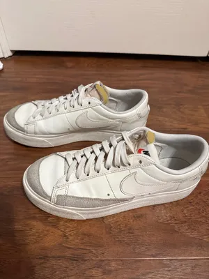 Nike‎ Blazer Low Platform Sneakers Sail Gray Streetwear Suede thumbnail 3