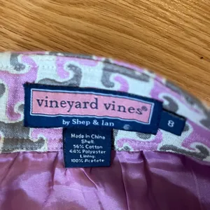 Vineyard Vines Women's Pink‎ & Gray Patterned A-Line Mini Skirt Size 8 thumbnail 3