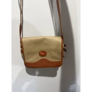 Dooney & Bourke Vintage Brown Shoulder Bag Gold Hardware Buckle Women 9.5x6.5" L thumbnail 6