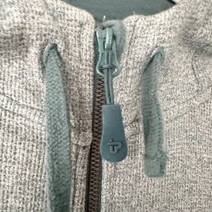 Pact Organic Two Tone Green Heather Full Zip Hooded Sweatshirt Jacket Small thumbnail 6