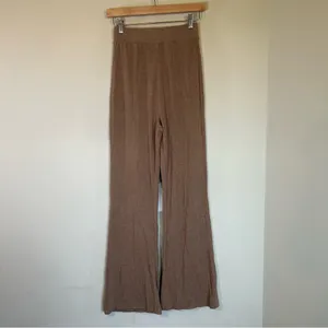 Risen Brown Wide Leg Lounge Pants Women's‎ Small Neutral thumbnail 4