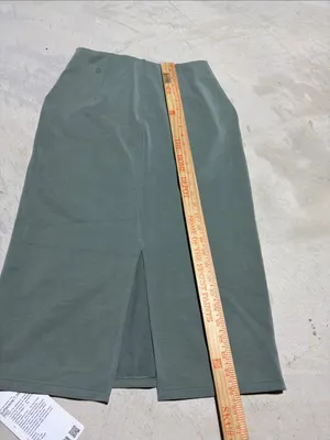 Lululemon NWT softstreme hr midi skirt Grey eucalyptus 6 MSRP$98 thumbnail 12