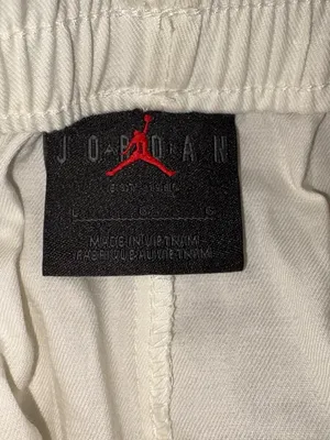 Jordan Cream Elastic Waist Embroidered Shorts thumbnail 3
