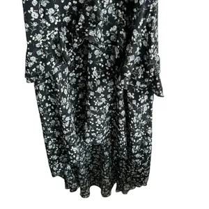 ASTR The Label Midi Dress Sz S Floral High Low Tiered Ruffle thumbnail 7
