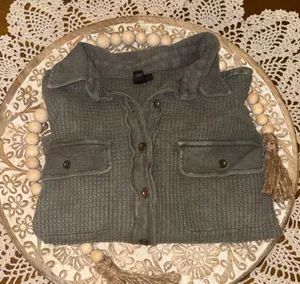 Art Of Class Ribbed Sweater Gray Size M thumbnail 1