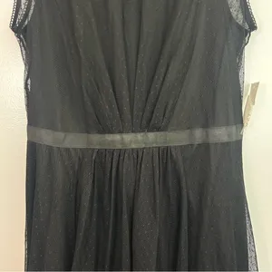NWT Maggy London Black Mesh Illusion Sleeveless Dress Size 14 thumbnail 10