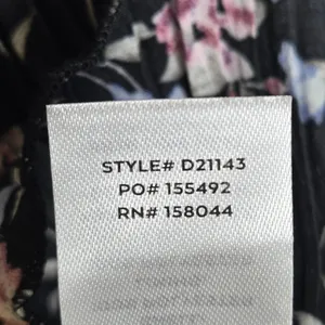 Lulus Quaint Cute Black Floral Pleated Tiered Mini Dress Lined XL New thumbnail 5