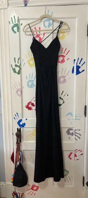 Sparkly Windsor Dress Black Formal thumbnail 2