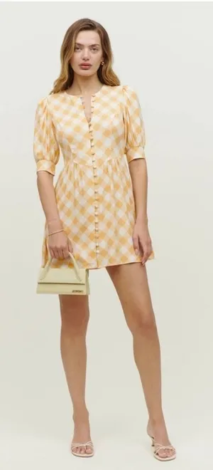 NWT reformation laylin dress in bodie thumbnail 1