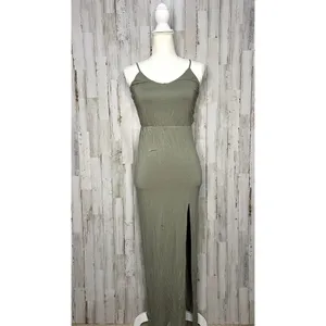 Lulus Women's XS Olive Green Maxi‎ Dress Party Cocktail Summer thumbnail 7