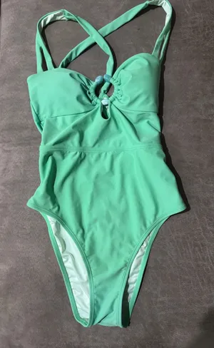 Cupshe NWT Green One Piece Swimsuit Size‎ Medium thumbnail 1