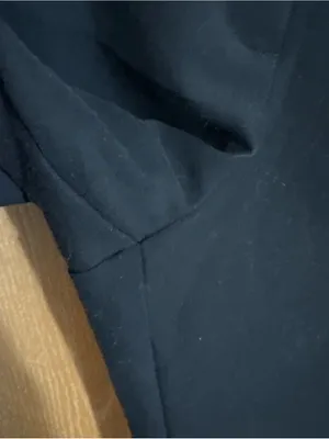 Abercrombie & Fitch Dress Pants Womens Navy Blue High Rise Taper Leg 32 Long thumbnail 4