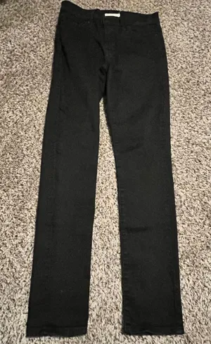 Levis‎ 311 Shaping Skinny Jeans Womens 29 Black Mid Rise Stretch Denim Pants thumbnail 1