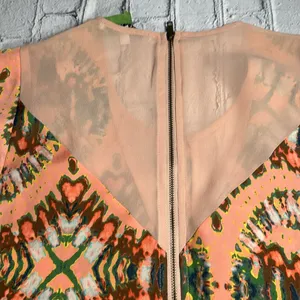 Collective Concepts Multicolor Watercolor Coral sleeveless Blouse size Large thumbnail 15