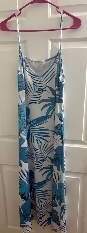 Shein Maxi Dress Blue Size L thumbnail 1