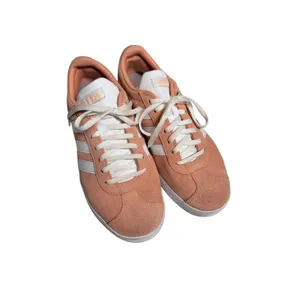 Adidas VL Court 2.0 ortholite float Peach Pink Suede Low Top Sneakers Womens 9 thumbnail 5