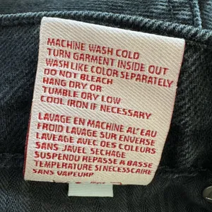 Revice Black Wash High Rise Button Fly Straight Leg Jeans Size 26 thumbnail 7