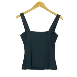 Reformation Julia Ribbed Sweater Tank - Black - Medium thumbnail 8