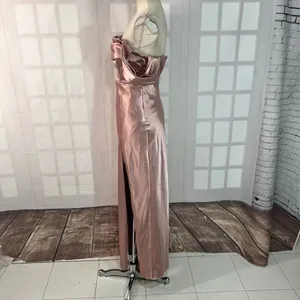 Birdy Grey English Rose Mia Shiny Satin Convertible Bridesmaid Dress Size XS thumbnail 8