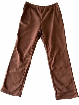 NEW Brown Pull On Waist Open Straight Leg Sweatpants Size 2XL #260785 thumbnail 1