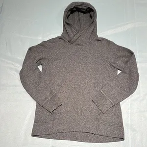 Lululemon Healthy Heart Coco‎ Pique Grey Hooded Pullover Size 6 D28 thumbnail 2