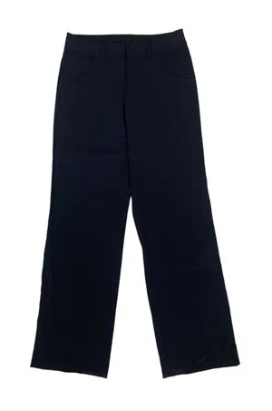 Lucy Womens S Tall Black Stretch Wide Leg Pants Drawstring Waist thumbnail 1
