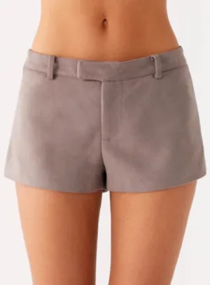 Peppermayo Suede Micro Shorts Grey thumbnail 2