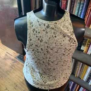 Z Supply cheetah print high neck S cropped top thumbnail 2