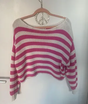 Aerie Off The Shoulder Crochet Sweater thumbnail 3