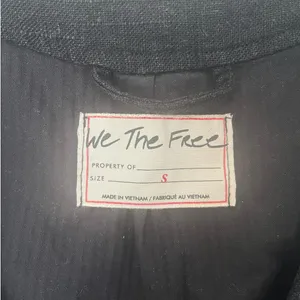 Free People We the Free Charley Linen Vest in Black Women's sz. S thumbnail 4