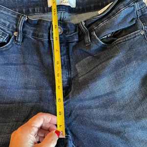 Kancan Women’s Jeans Sz 13 (30) Midrise‎ Flare Leg Dark Wash Raw Hem Western thumbnail 13
